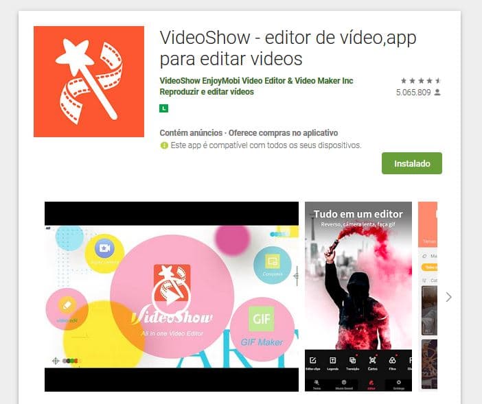 app IOS ANDROID VIDEOSHOW