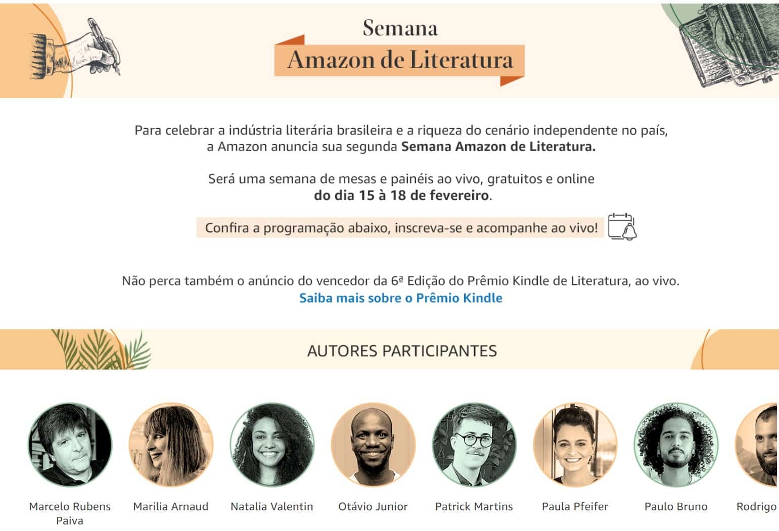 semana amazon literatura deficiência
