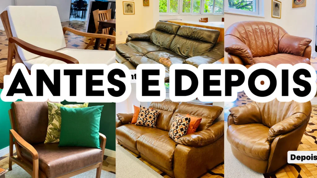 reforma de sofa antes e depois