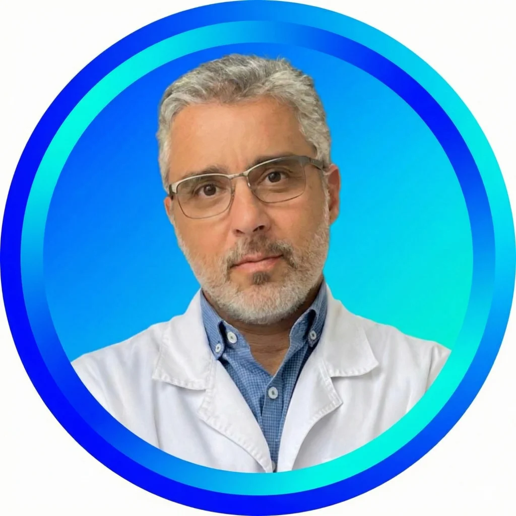 Paula Pfeifer and Dr. Luciano Moreira ENT doctor expert in hearing loss Dr. Luciano Moreira