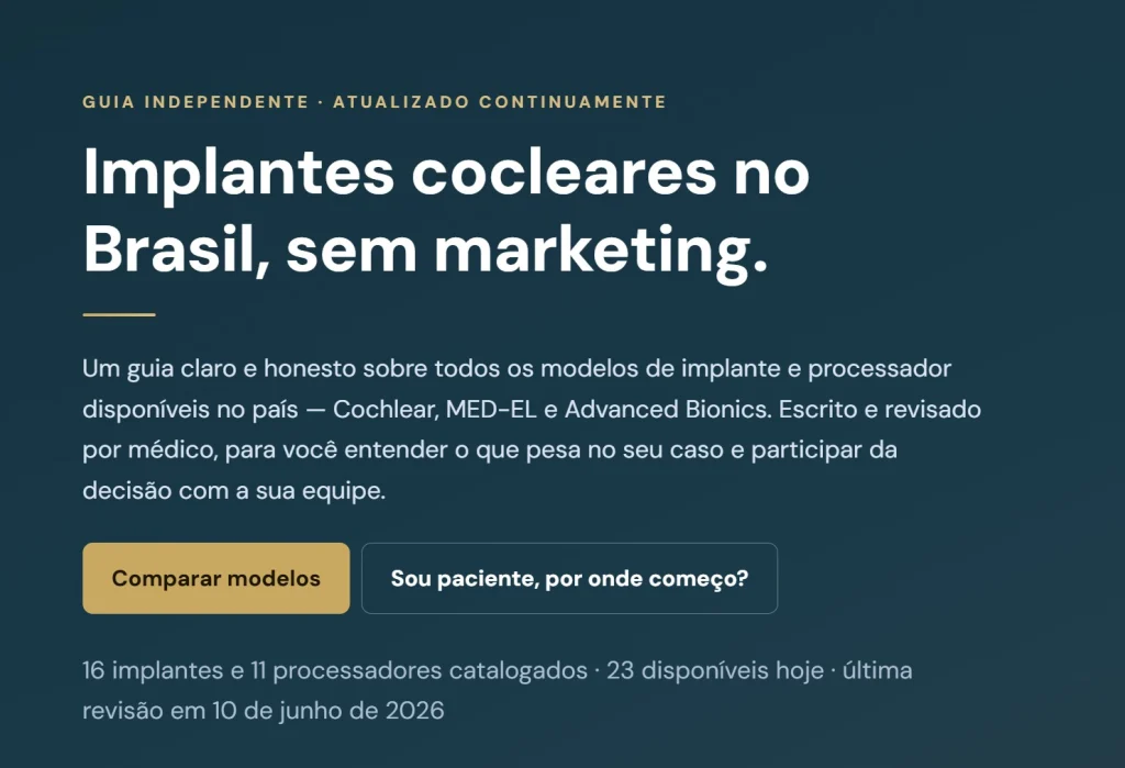 Implante Coclear: guia completo de quem usa dois ouvidos biônicos guia do implante coclear dr luciano moreira